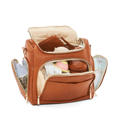 Vegan Leather Diaper Backpack